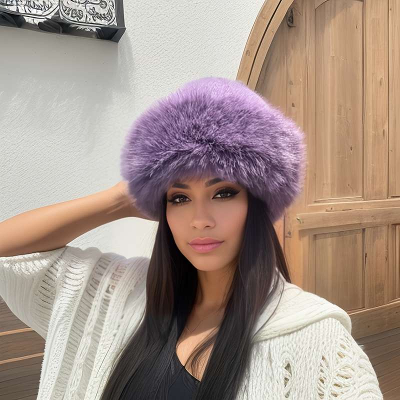 1pc Thickened Warm Windproof Fisherman Hat New Women's Winter Mongolian Coldproof Hat