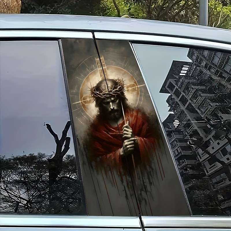 2pcs  25cm50cm Jesus Christian Themed Stickers