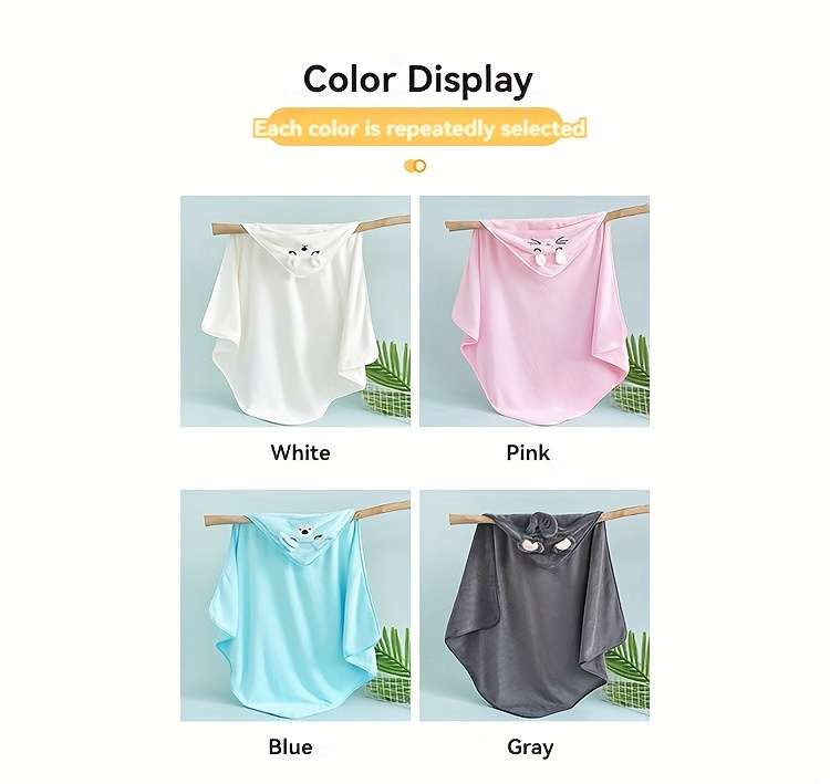Super Absorbent Microfiber Baby Bathrobe