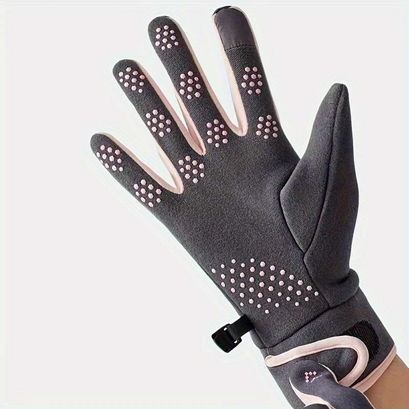 1 Pair Grey Warm Gloves