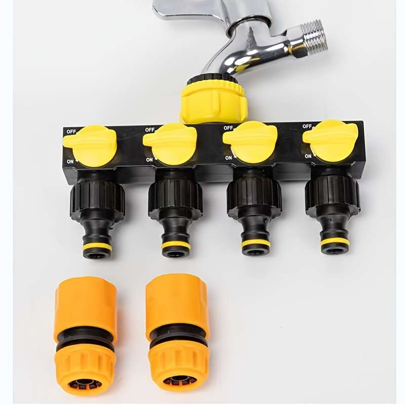 1Pc Red Outdoor Garden Diverter Adapter Hose Connector