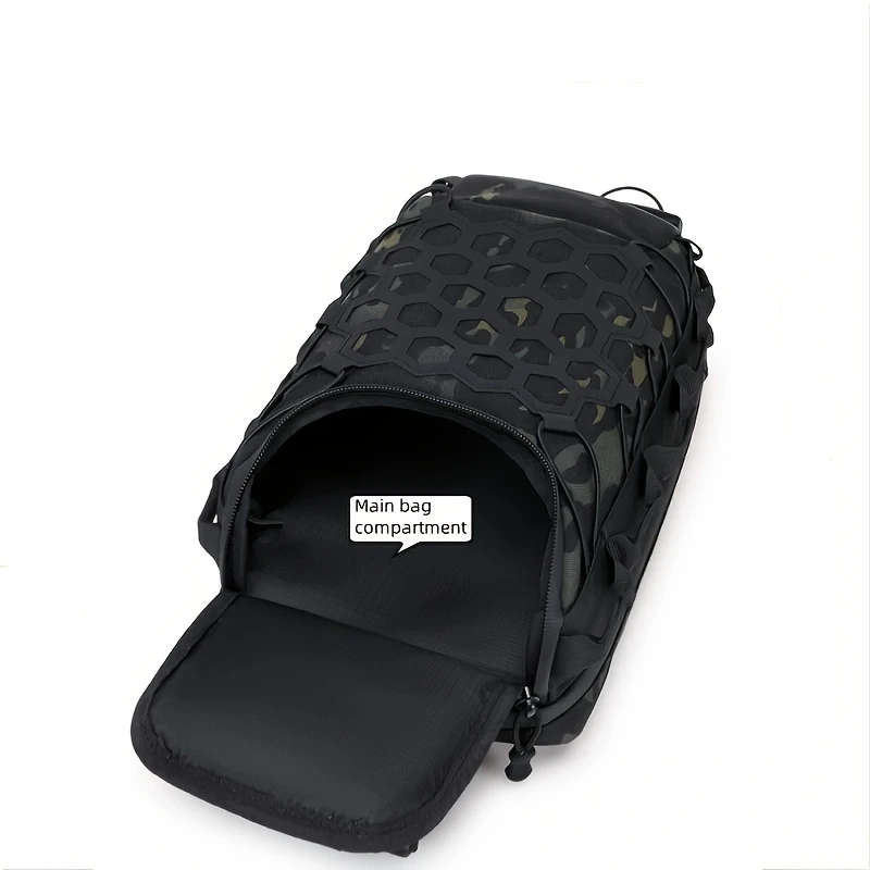 1pc Chest Bag Camouflage Outdoor Single Shoulder Crossbody Bag Tactical Cycling Backpack Mountaineer