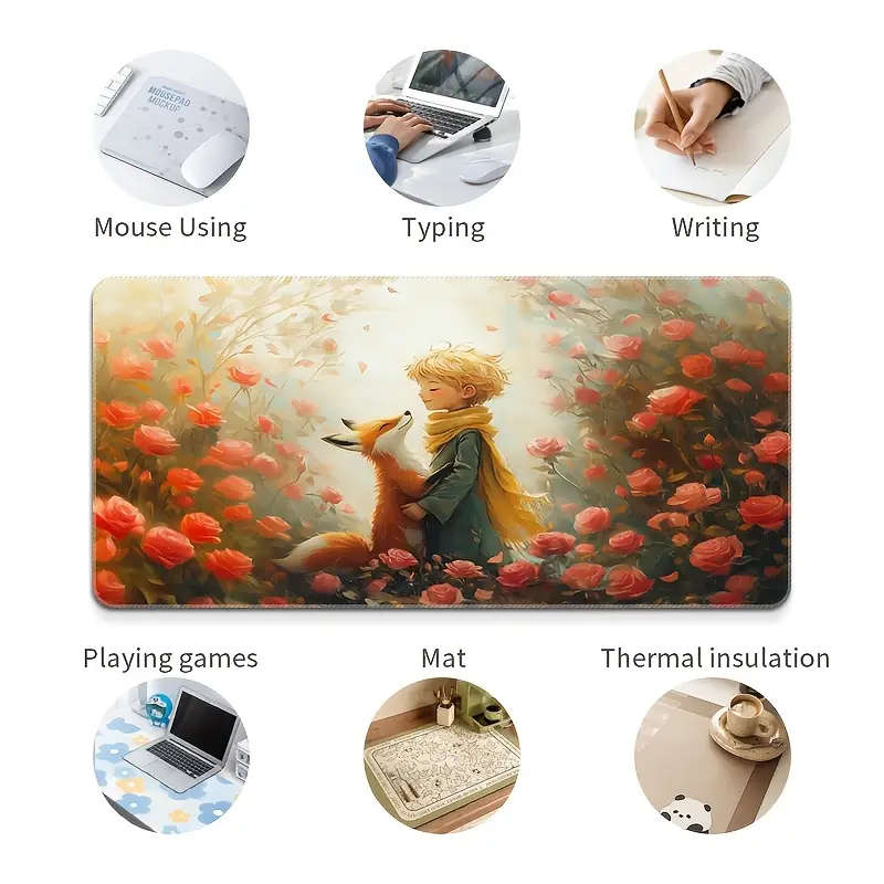 1pc 40x90cm Esports Office Gaming Mouse Pad Non-Slip Wear-Resistant
