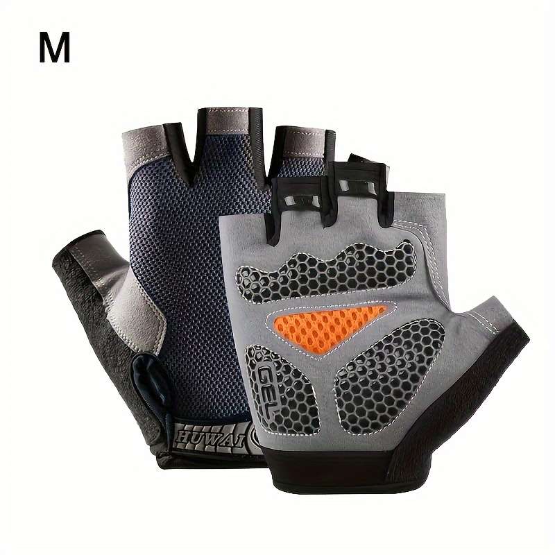 1 Pair Grey Size M Outdoor Sports Gloves