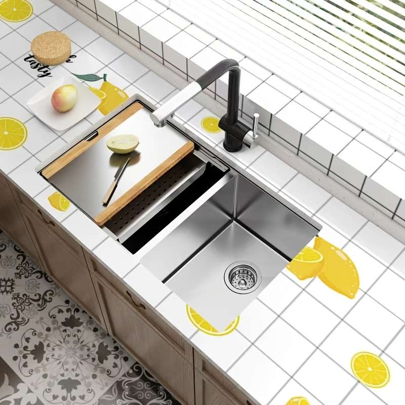 1PC Wall Stickers60cmx300cm 23.6inx118.1inLemon