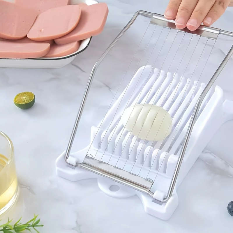 1Pc Stainless Steel Plastic Food Safe Adjustable Meat Slicer With Ergonomic Handle