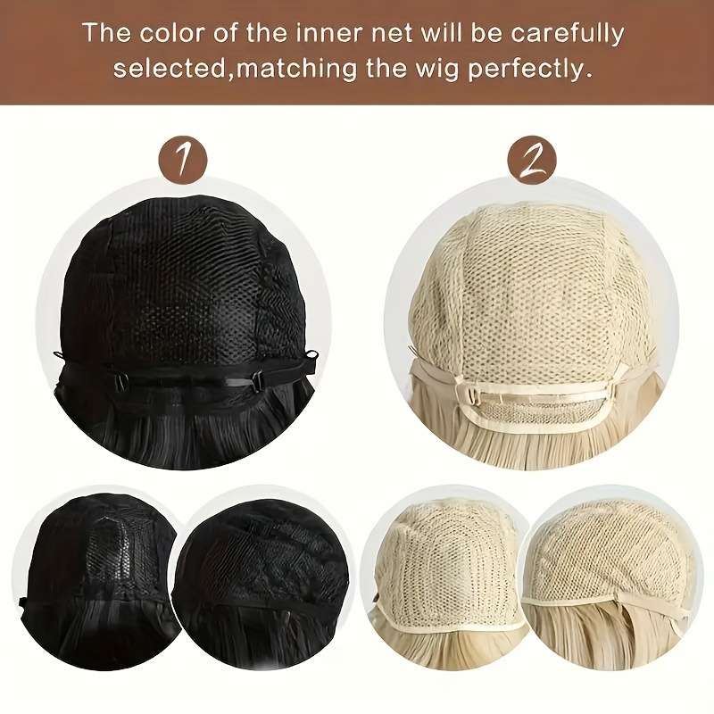 1Pc Black 45.72cm Fashion Design Wig