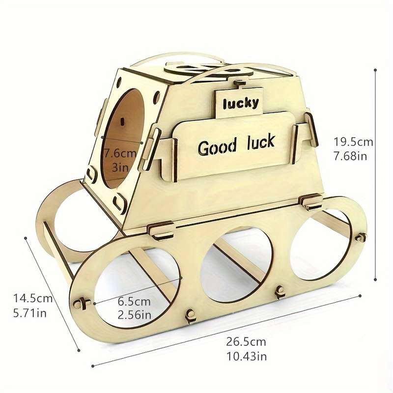 1pc Chic Wooden Wine Rack Holds 4 Bottles Perfect for Home Bar Kitchen Decor Ideal Christmas