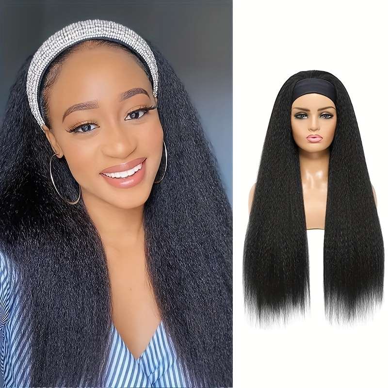 1Pc Black 76.2cm Fashion Design Wig