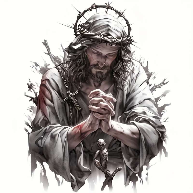 1pc Jesus Christian Themed Stickers