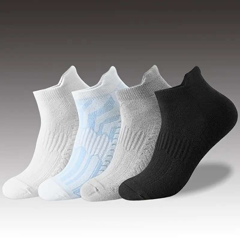 4 Pairs Mixed Color One Size High Elastic Socks
