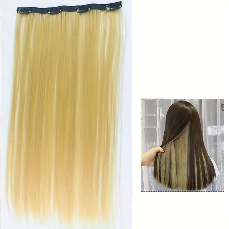 1Pc Flax Golden 55.88cm Fashion Design Wig