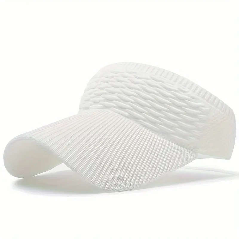 1pc Casual Elastic Knitted Cap Breathable Women's Empty Top Sunshade Hat For Outdoor Sports And Sun