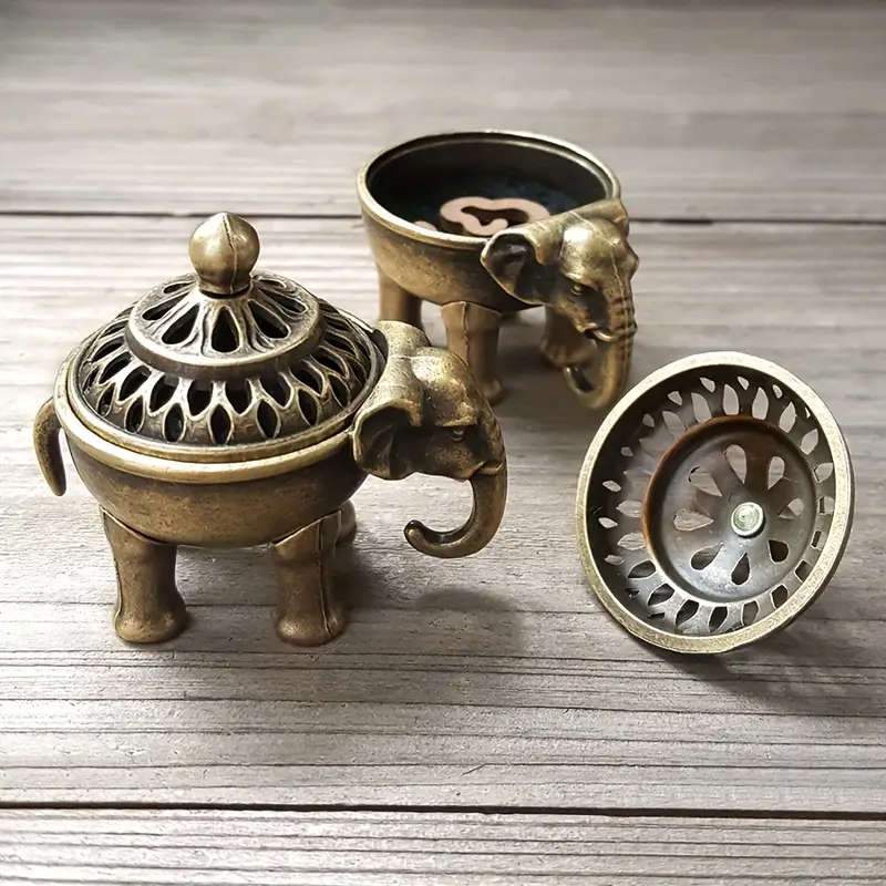 Vintage Elephant Incense Burner