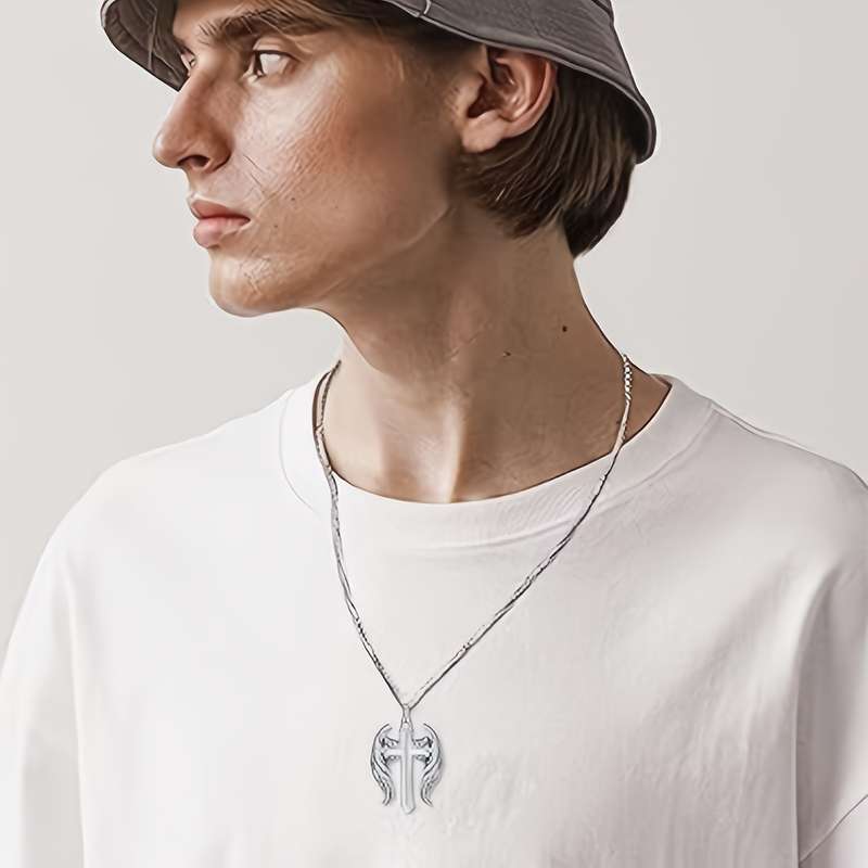 1 Piece Silvery Jesus Theme Pendant