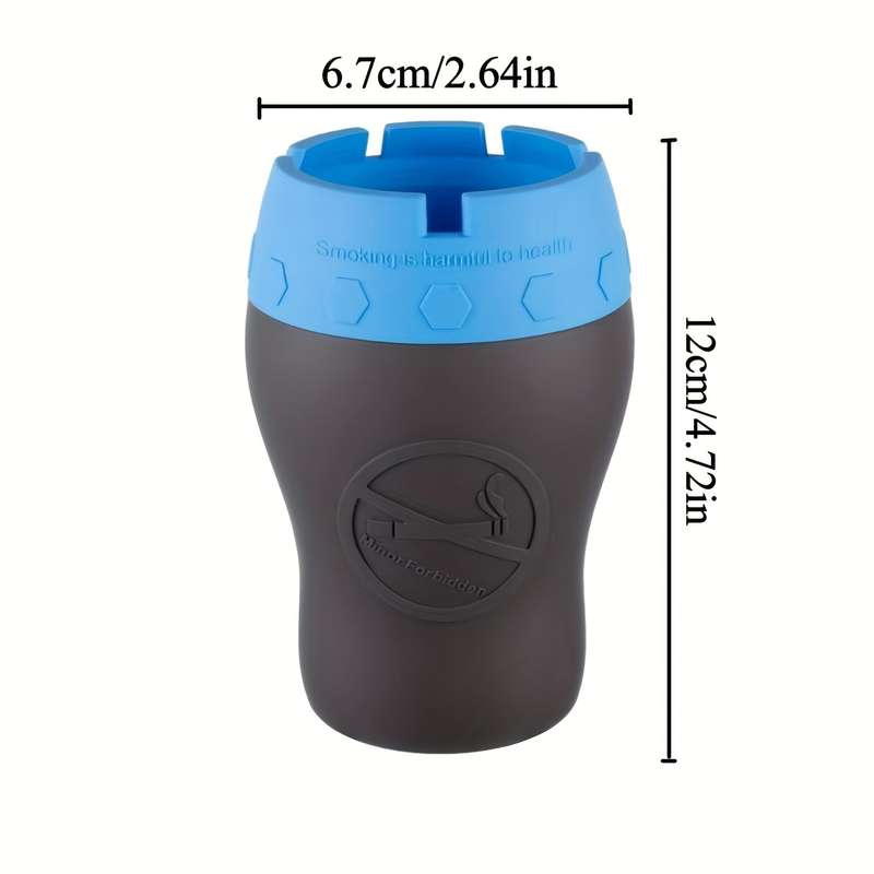 1pc A Unique And Creative Silicone Ashtray for Home And Car Use Designed to Be Anti-Fall And Dust-