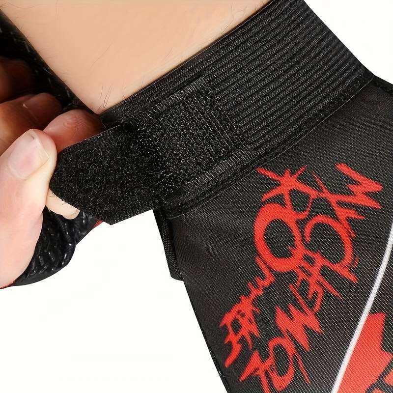 1 Pair Red One Size Outdoor Sports Gloves