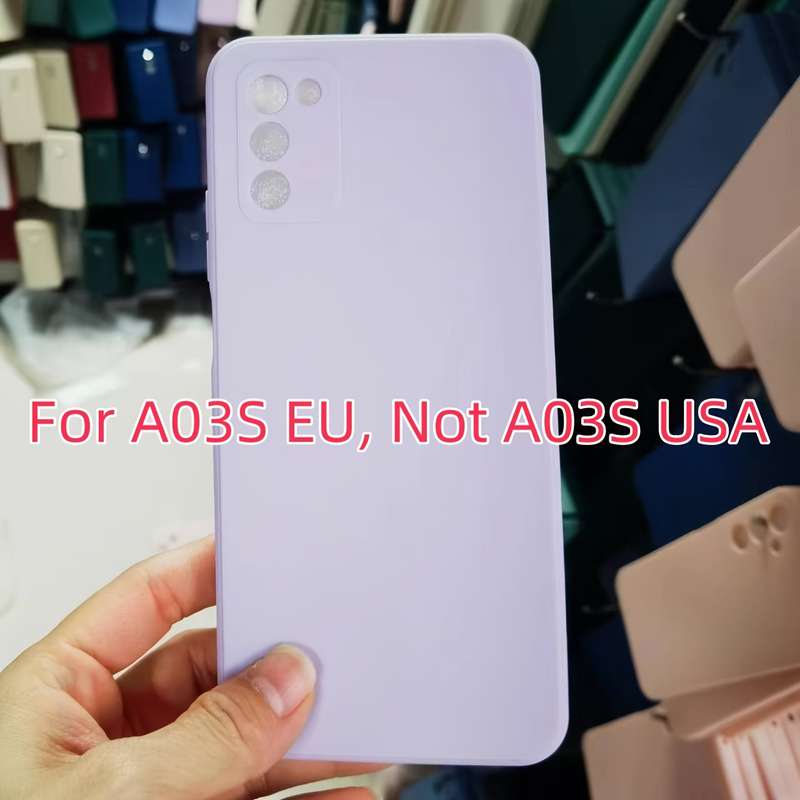1pc Light Purple For Samsung Galaxy A03s Phone Cases