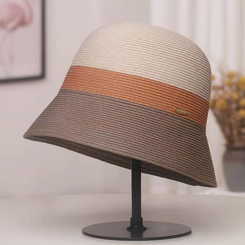 1pc Pack of 1 fashionable three-color collapsible peaked hat breathable fisherman's cap for summer