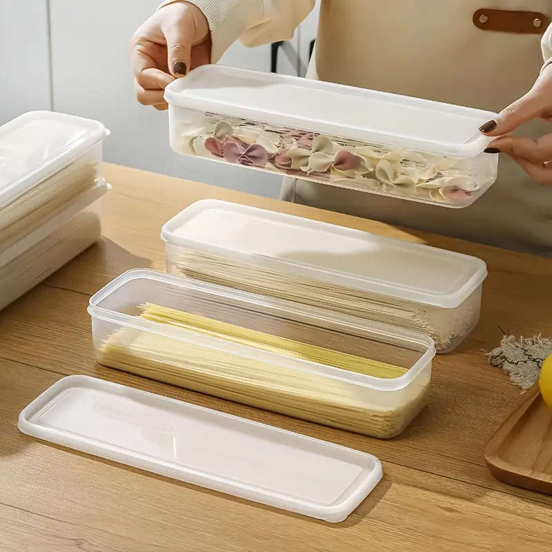 8-Piece Food Grade Rectangular Storage Containers with Lids