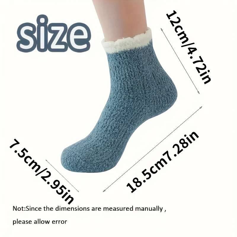 Sock 3 Pairs Of Furry Socks   Random Color   Model 907