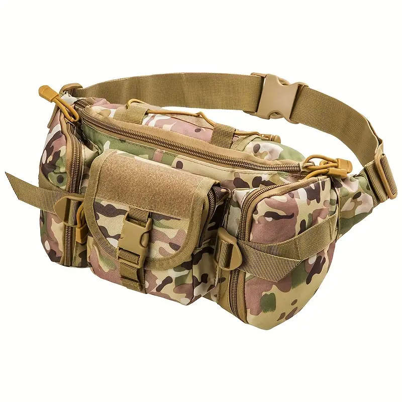 1pc Tactical Hunting Fanny Pack Waterproof Oxford Cloth Waist Bag for Gear Knife Flashlight Wallet I