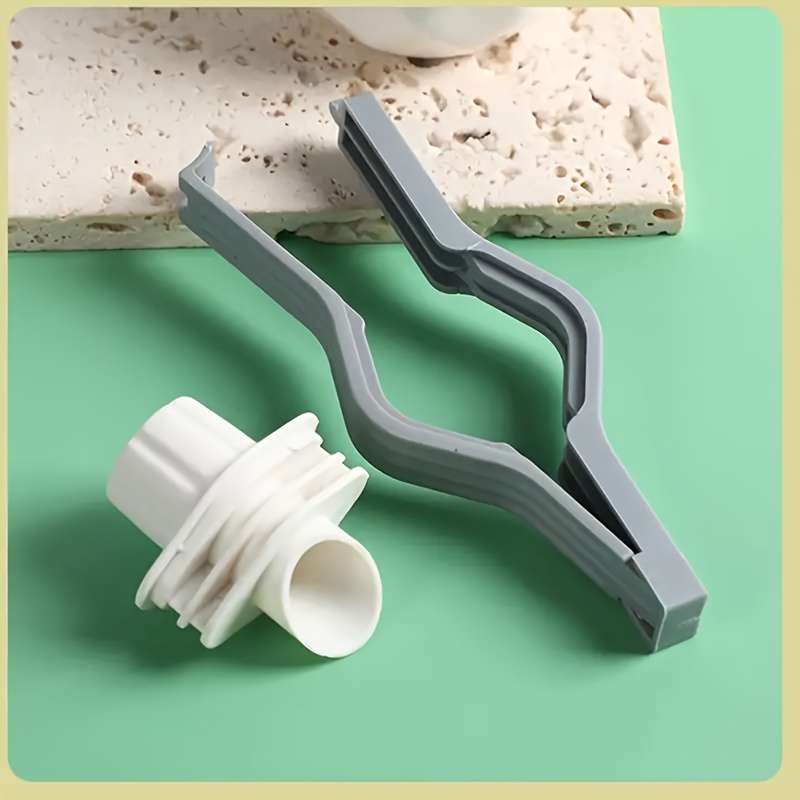 3-Pack KitchenMate Plastic Seal Clips with Pour Spout Non-Food Contact Bag Sealer for Moistur