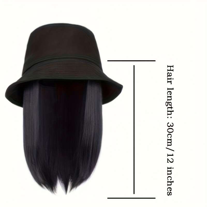 1Pc Dark Brown 30.48cm Fashion Design Wig