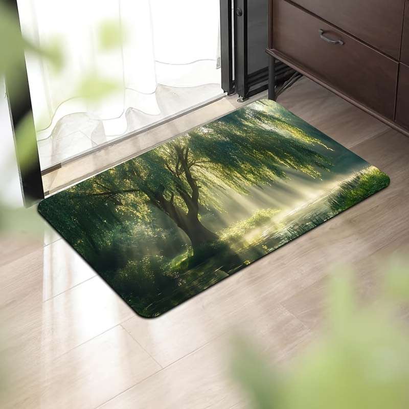 1Pc Green 19.69x31.49inch 50x80cm Floor Mat