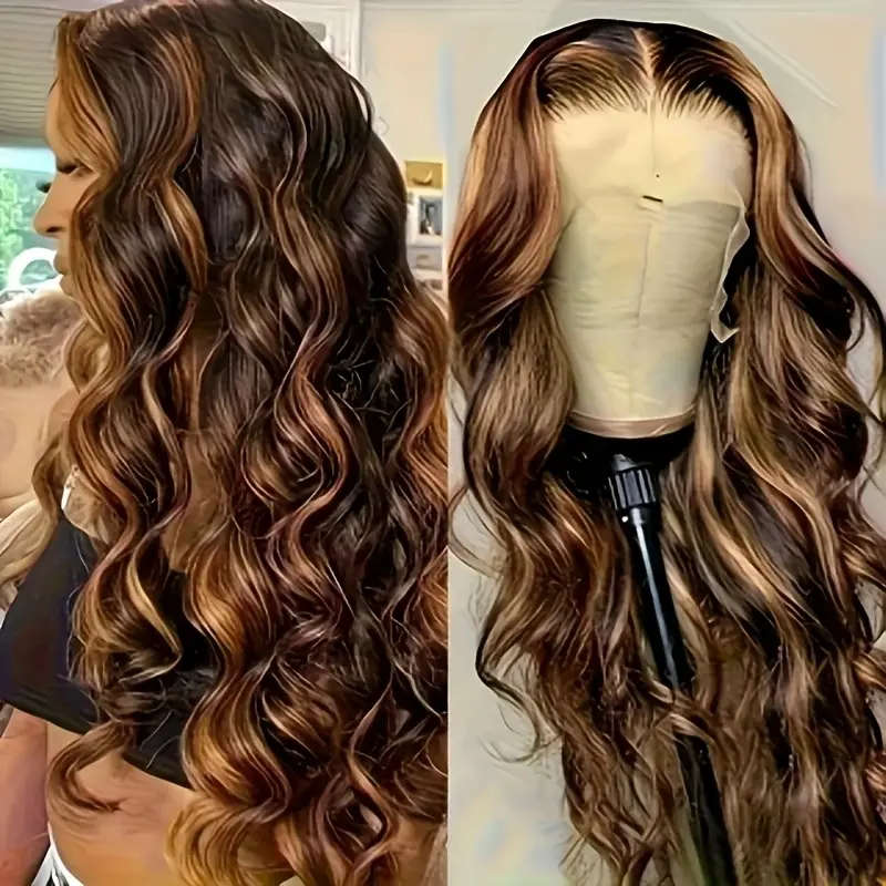 Elegant Piano Color Women's Long Curly Wig