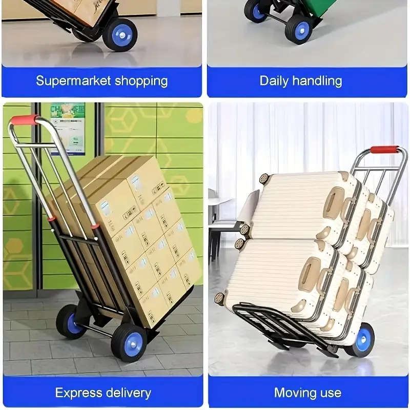 Height-Adjustable Folding Trolley