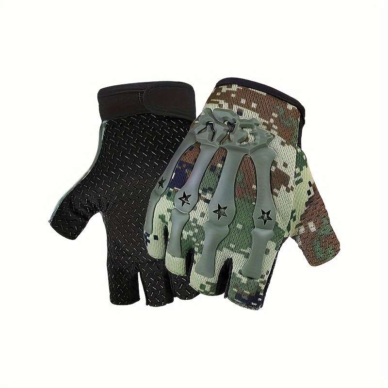 1 Pair Black One Size Fits All Outdoor Sports Gloves