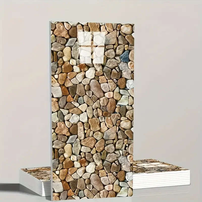 10-Pack Self-Adhesive Stone-Like Wallpaper