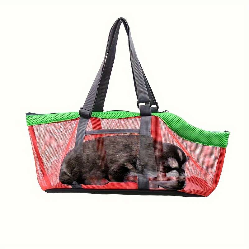 1pc Gray Red Pet Bag