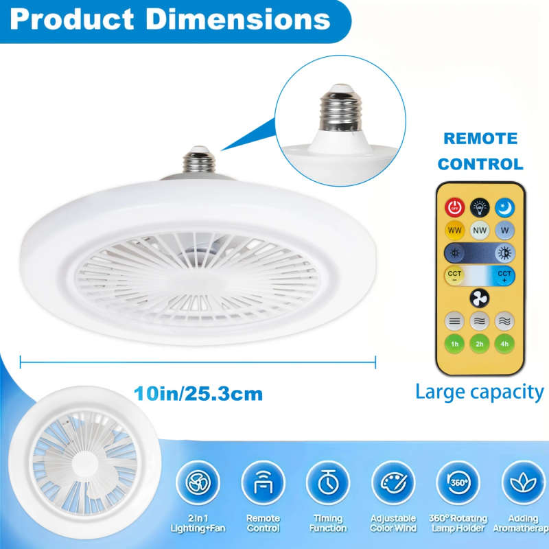 Ceiling Fan Light With Remote Control