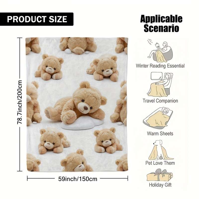 1ps Blanket Color Deep Blue size 70x100cm