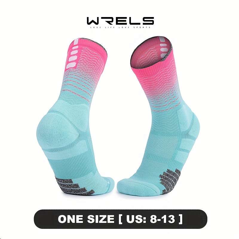 1 Pair Lake Blue Pink  Socks