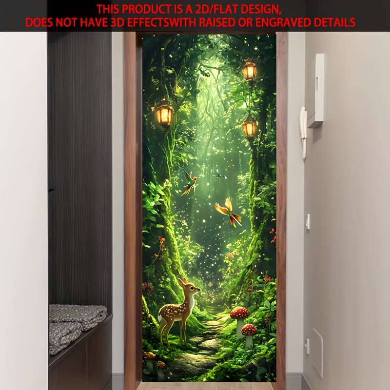 1Pc 77x200cm Door Window Sticker