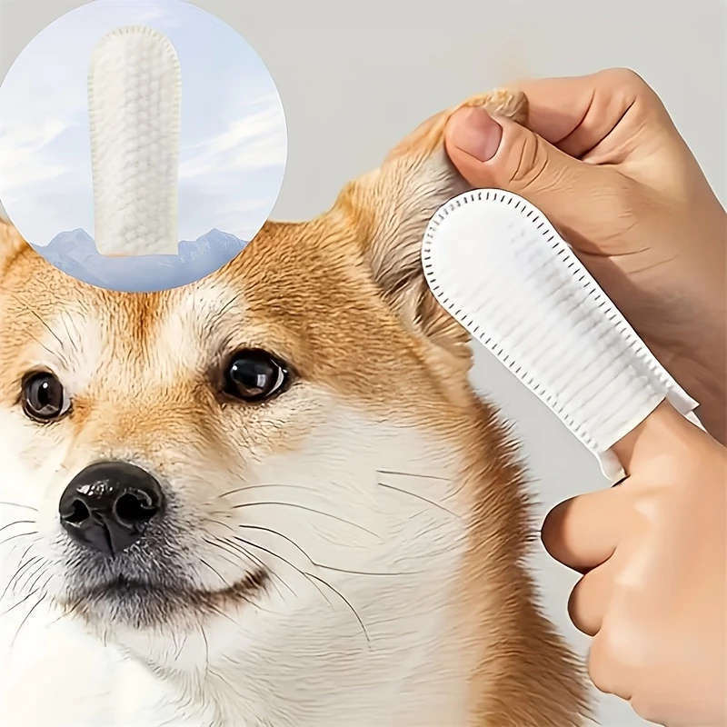 100pcs Pet Cleaning Finger Covers