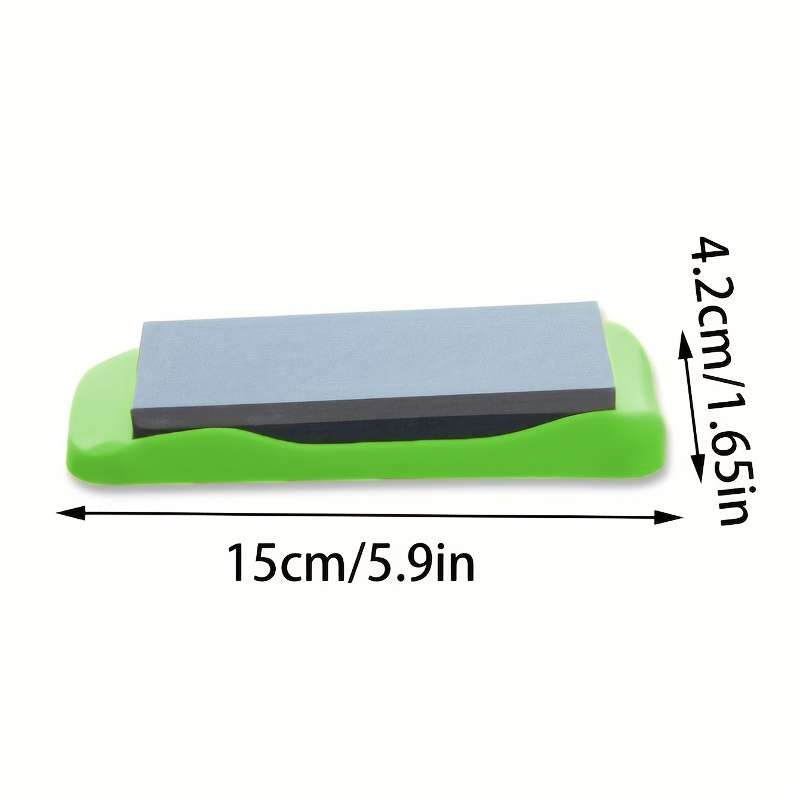 1pc Diamond Whetstone Knife Sharpener Double-Sided High Hardness Non-Slip Plastic Base Manu
