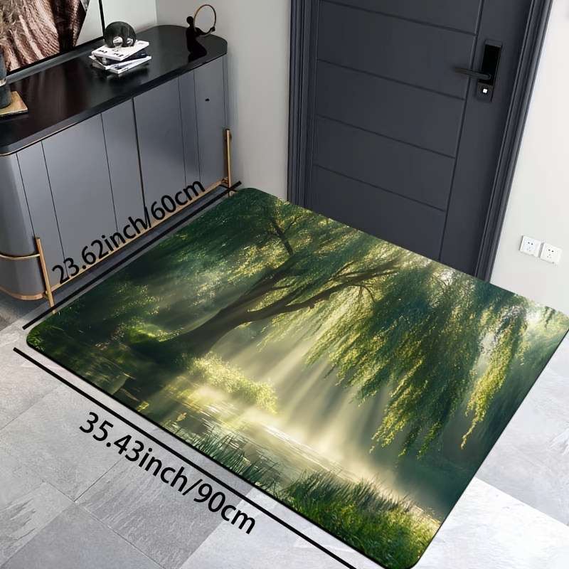 1Pc Green 19.69x31.49inch 50x80cm Floor Mat
