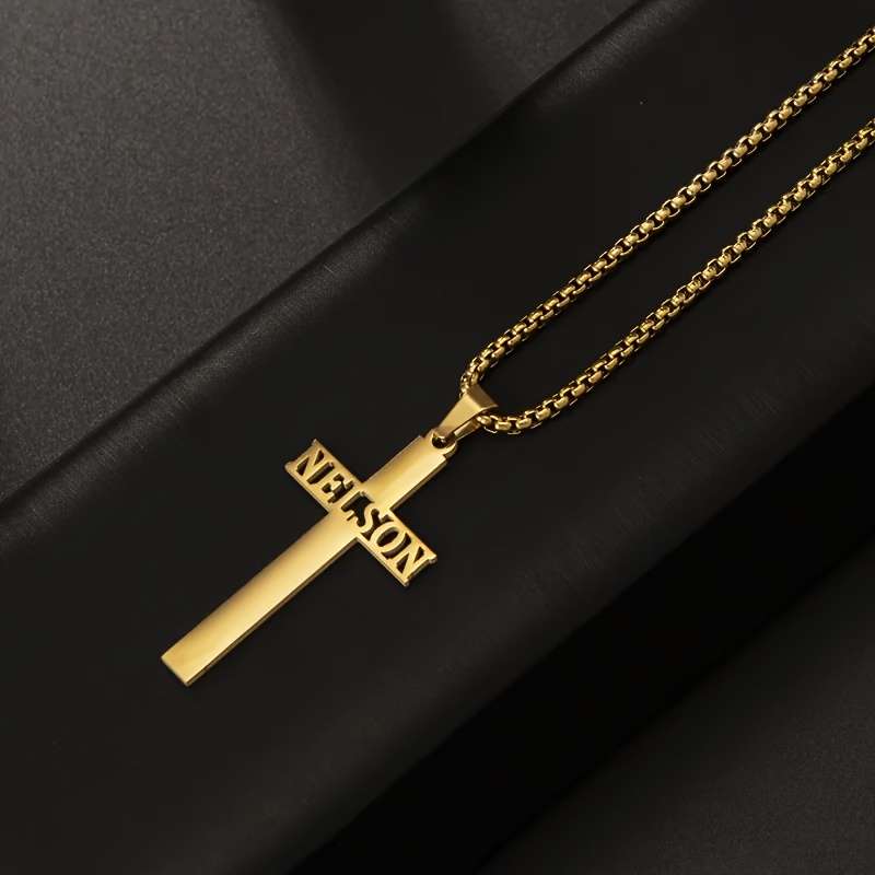 1 Piece Golden Jesus Theme Pendant