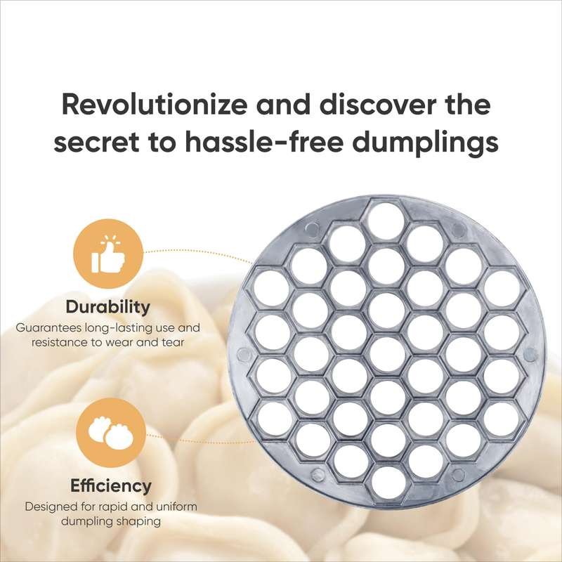 1pc Easy-to-Use Aluminum Dumpling Maker 37-Hole Ravioli Press for DIY Dough Pastry Perfect for