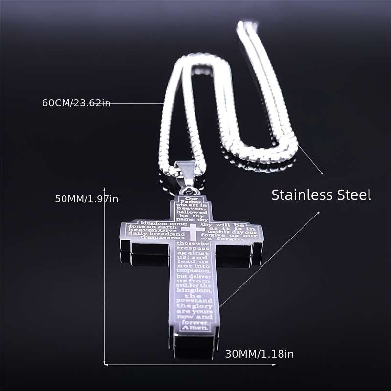 1 Piece Black Jesus Theme Pendant