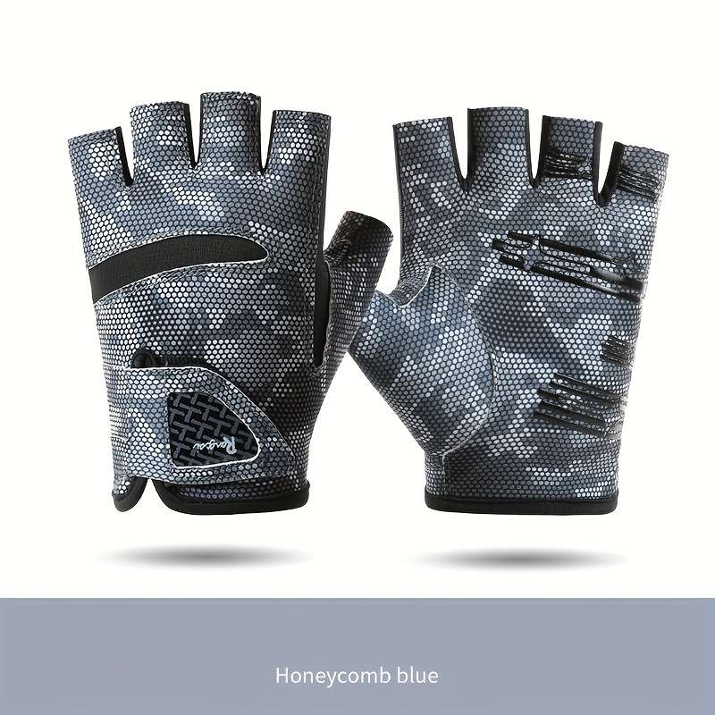 1 Pair Camo uflage Blue Size L Outdoor Sports Gloves