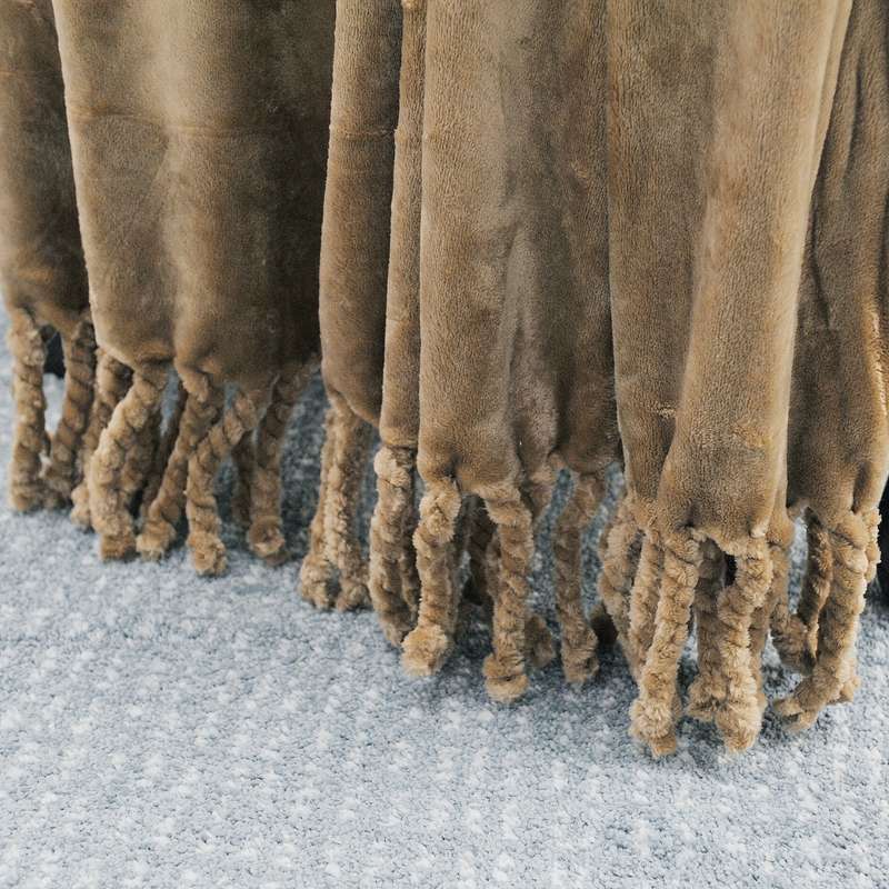 1ps Blanket Color A Brown size 152.4cm X 203.2cm