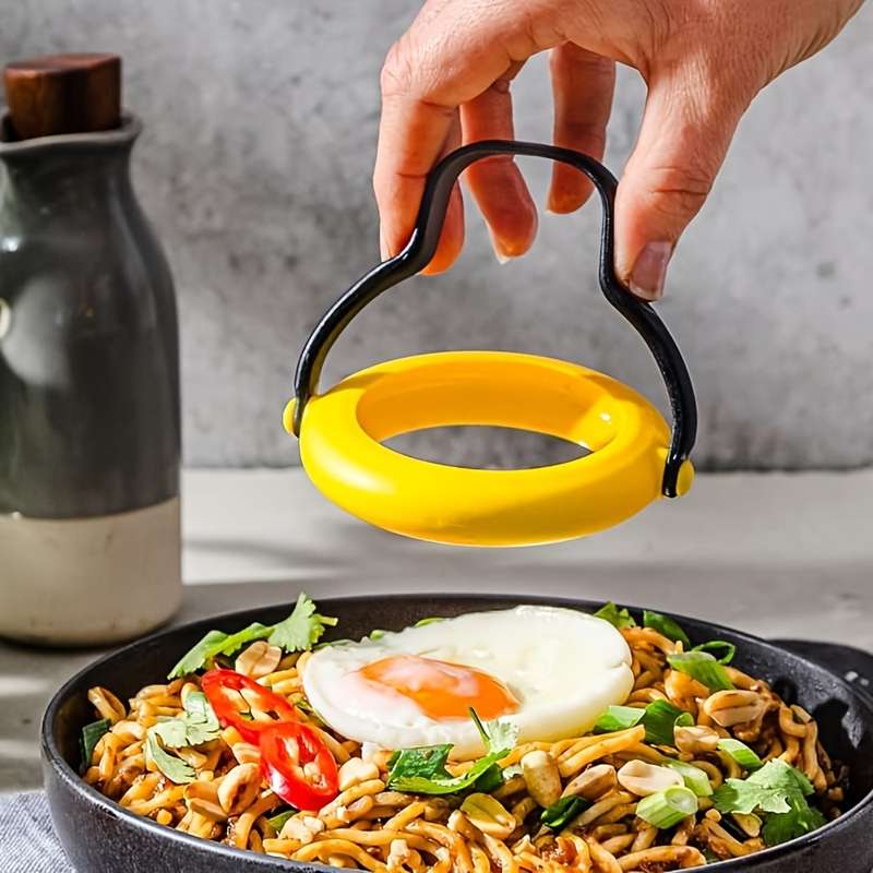 1pc Tritan Material 3-in-1 Easy Flip Egg Cooking Molds with Handle No-Leak Egg Rings for Perfect F