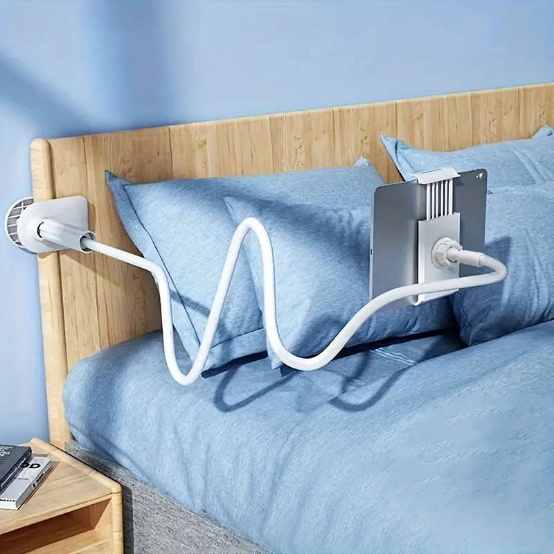 1pc 360° Rotating Tablet Phone Holder Spiral Base Lazy Stand Mobile Phone Tablet Bedside Stand Bed