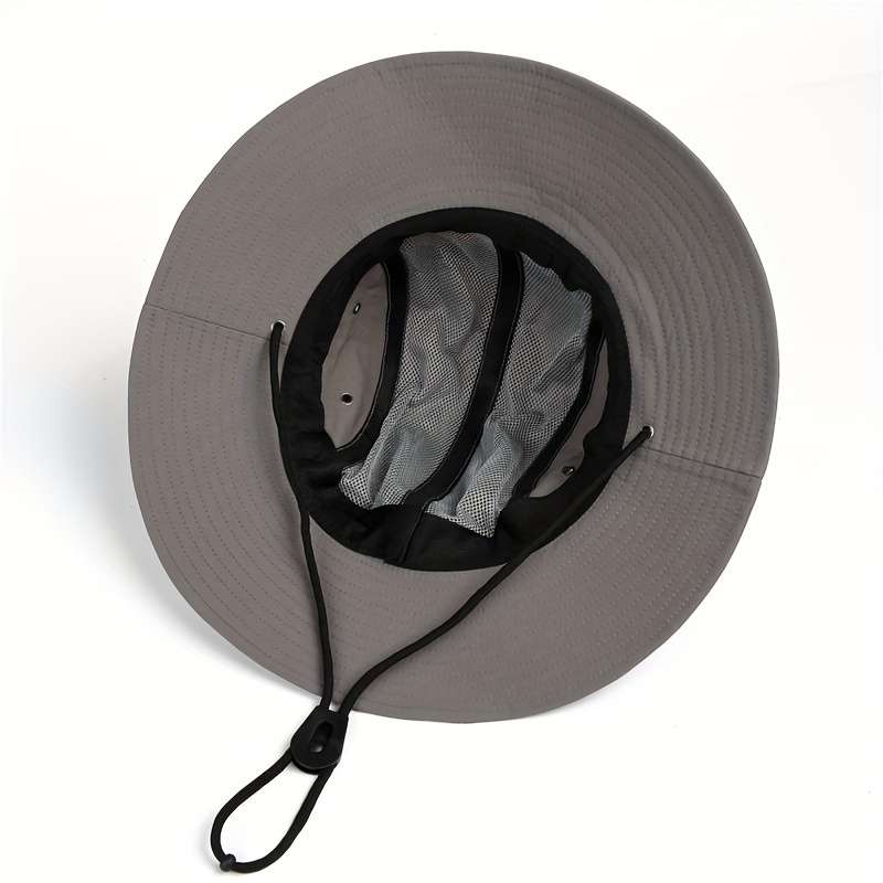 1pc Breathable Quick-Dry Sun Hat with Wide Brim UV Protection Color Block Design for Outdoor Hiki
