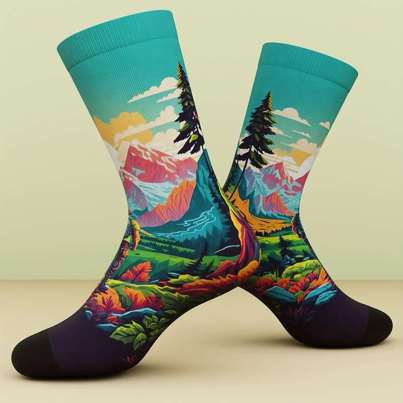 1 Pair Multicolor One Size Socks